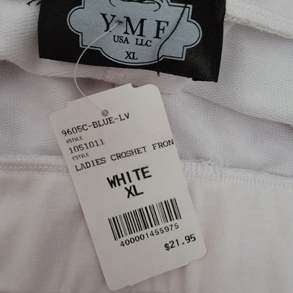 White VEGAS Lace shorts Women's Shorts sz XL Brand new with tags - Picture 4 of 5